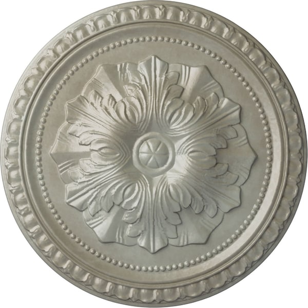 Ekena Millwork Richmond Ceiling Medallion (Fits Canopies up to 2 5/8"), Hand-Painted Flash Gold, 18"OD x 1 3/8"P CM18RIFLS - main